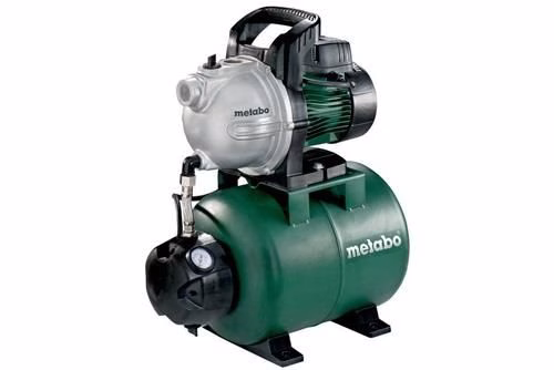 Système d'alimentation en eau domestique Metabo HWW 4000/25 G, débit de 4000 l/h, longueur de tuyau de 46 m, longueur de tuyau de 8 m, puissance de 1100 W, réservoir de 24 l, de la marque Metabo Système d'alimentation en eau domestique HWW 4000/25 G 4000 l/h 46m 8m 1100W STA 24l METABO de la catégorie systèmes d'alimentation en eau domestique avec le numéro de pièce 4684508012