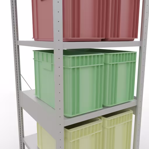 Produktbild Nr 15 des Artikels Grundregal, Fachbodenregal Stecksystem MULTIplus250, 2500 x 750 x 800 mm (HxBxT), 6 Fachböden, Kreuzstrebe, RAL 7035 lichtgrau Abbildung Nr 15 des Artikels Grundregal, Fachbodenregal Stecksystem MULTIplus250, 2500 x 750 x 800 mm (HxBxT), 6 Fachböden, Kreuzstrebe, RAL 7035 lichtgrau aus der Produktgruppe Stecksystem von der Marke Schulte Lagertechnik