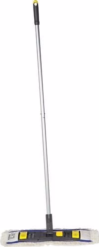 Reinigungswagenset Eimer 2 x 17 l und Presse / Stiel / Halter / 5 Mopps Kunststoff