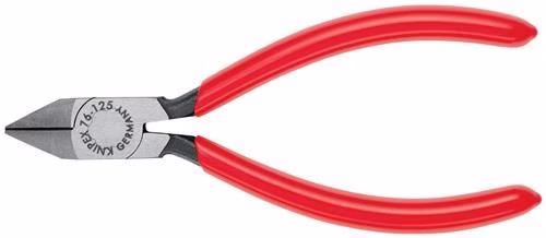 Seitenschneider Länge 125mm Form 8 Facette ja, kleiner Kopf poliert Kunststoff-Überzug KNIPEX