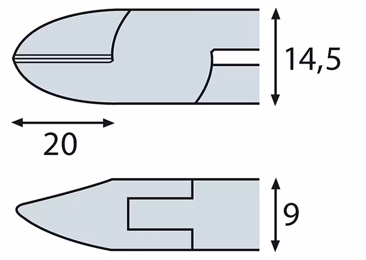 Elektronik Seitenschneider ESD mit Wate, ELORA-4560-M E 2K von der Marke ELORA aus der Produktreihe Zangen