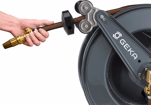 Detailbild 4084376 Schlauchaufroller PA30SK Anschlussgewinde 33,25mm Gewinde 1 Außengewinde Zoll pulverbeschichteter Stahl GEKA