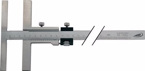 Pied à coulisse de 160 mm avec réglage fin, butée de 135 mm, marque HELIOS PREISSER Pied à coulisse à réglage fin HELIOS PREISSER, de la catégorie Pieds à coulisse et micromètres, référence 4000851039