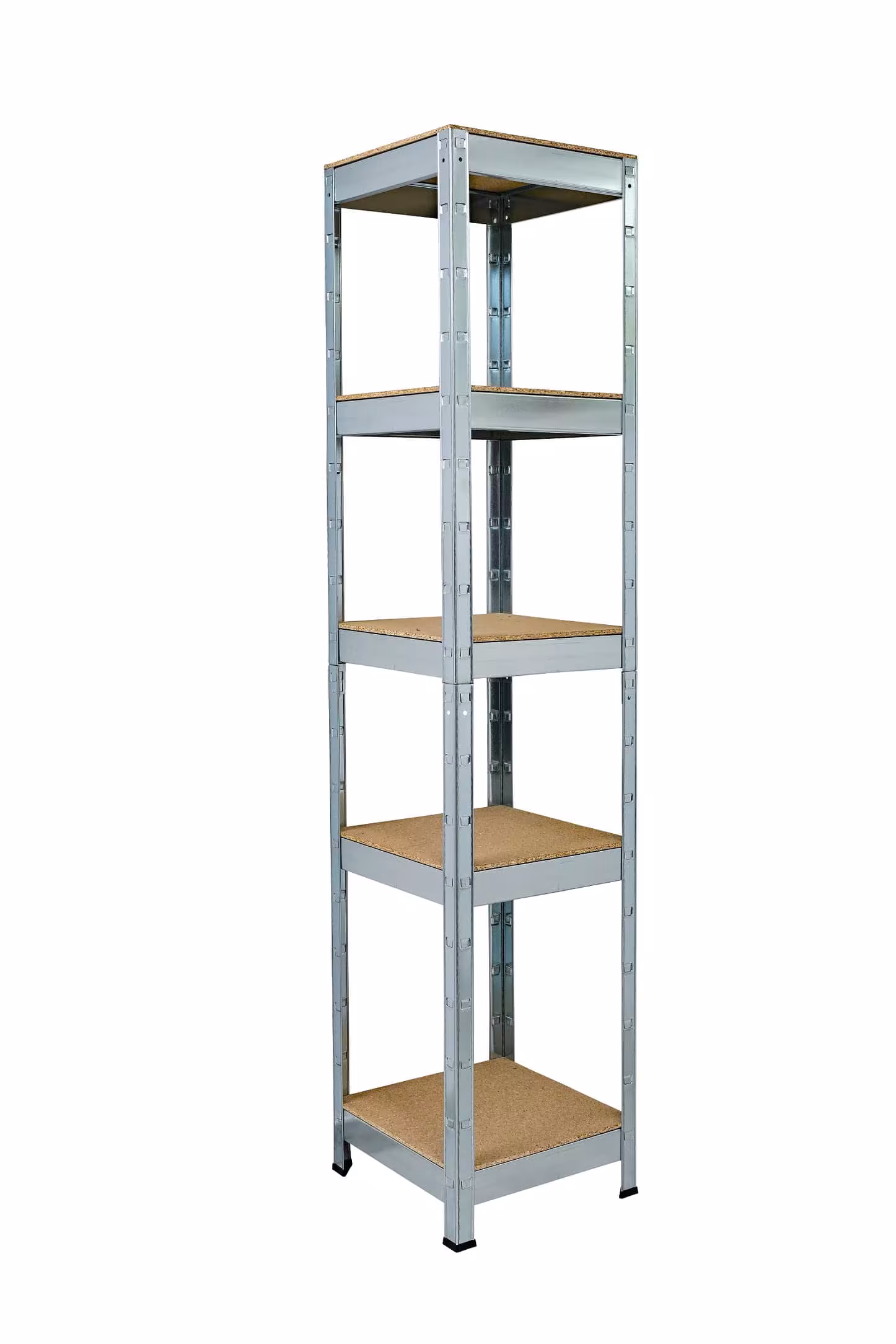 SCHULTE Regalwelt Schwerlastregal mit 5 Holzböden, 180x40x40cm (HxBxT), verzinkt aus der Kategorie Schwerlastregale mit der Artikelnummer R4080-05-02-PEFC