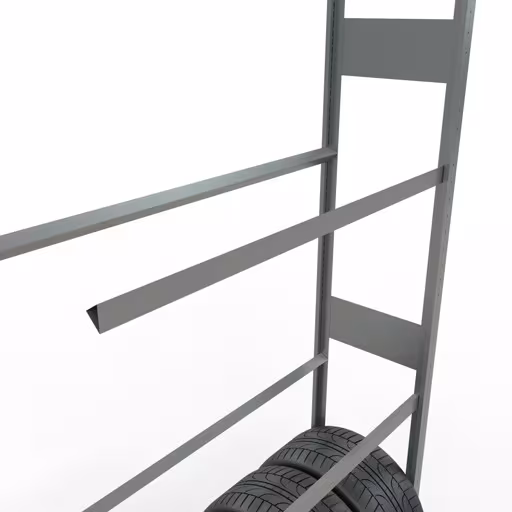 Produktbild Nr 12 des Artikels Anbauregal, Räder-/Reifenregal, 4500 x 1200 x 400 mm, verzinkt, 6 Lagerebenen á 150 kg Fachlast pro Ebene Abbildung Nr 12 des Artikels Anbauregal, Räder-/Reifenregal, 4500 x 1200 x 400 mm, verzinkt, 6 Lagerebenen á 150 kg Fachlast pro Ebene aus der Produktgruppe Fachbodenregale von der Marke Schulte Lagertechnik