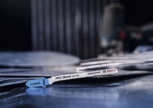 Stichsägeblatt T 118 EOF Gesamtlänge 83 mm Zahnteilung 1,5 mm BIM 5 Stück / Karte BOSCH