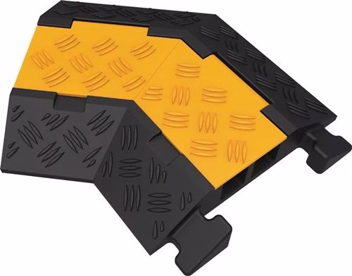 Ponte per tubo flessibile e cavo H45mm gomma nero/giallo sinistra del marchio Ponte per tubo flessibile e cavo H45mm in gomma nero/giallo della categoria barriere e sicurezza nei cantieri edili con codice articolo 9000480242