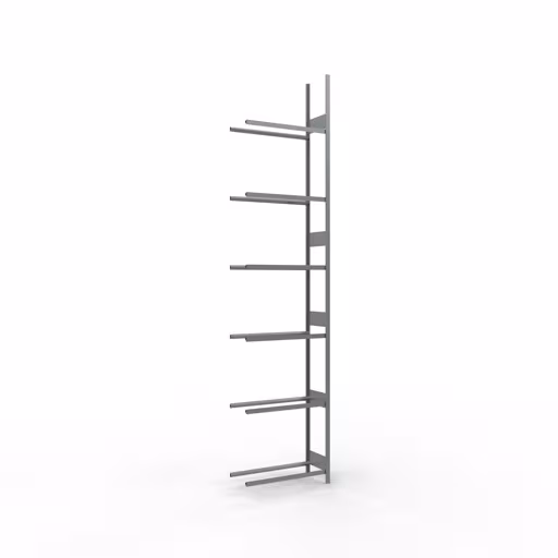 Produktbild Nr 7 des Artikels Anbauregal, Räder-/Reifenregal, 4500 x 1000 x 400 mm, verzinkt, 6 Lagerebenen á 150 kg Fachlast pro Ebene Abbildung Nr 7 des Artikels Anbauregal, Räder-/Reifenregal, 4500 x 1000 x 400 mm, verzinkt, 6 Lagerebenen á 150 kg Fachlast pro Ebene aus der Produktgruppe Fachbodenregale von der Marke Schulte Lagertechnik