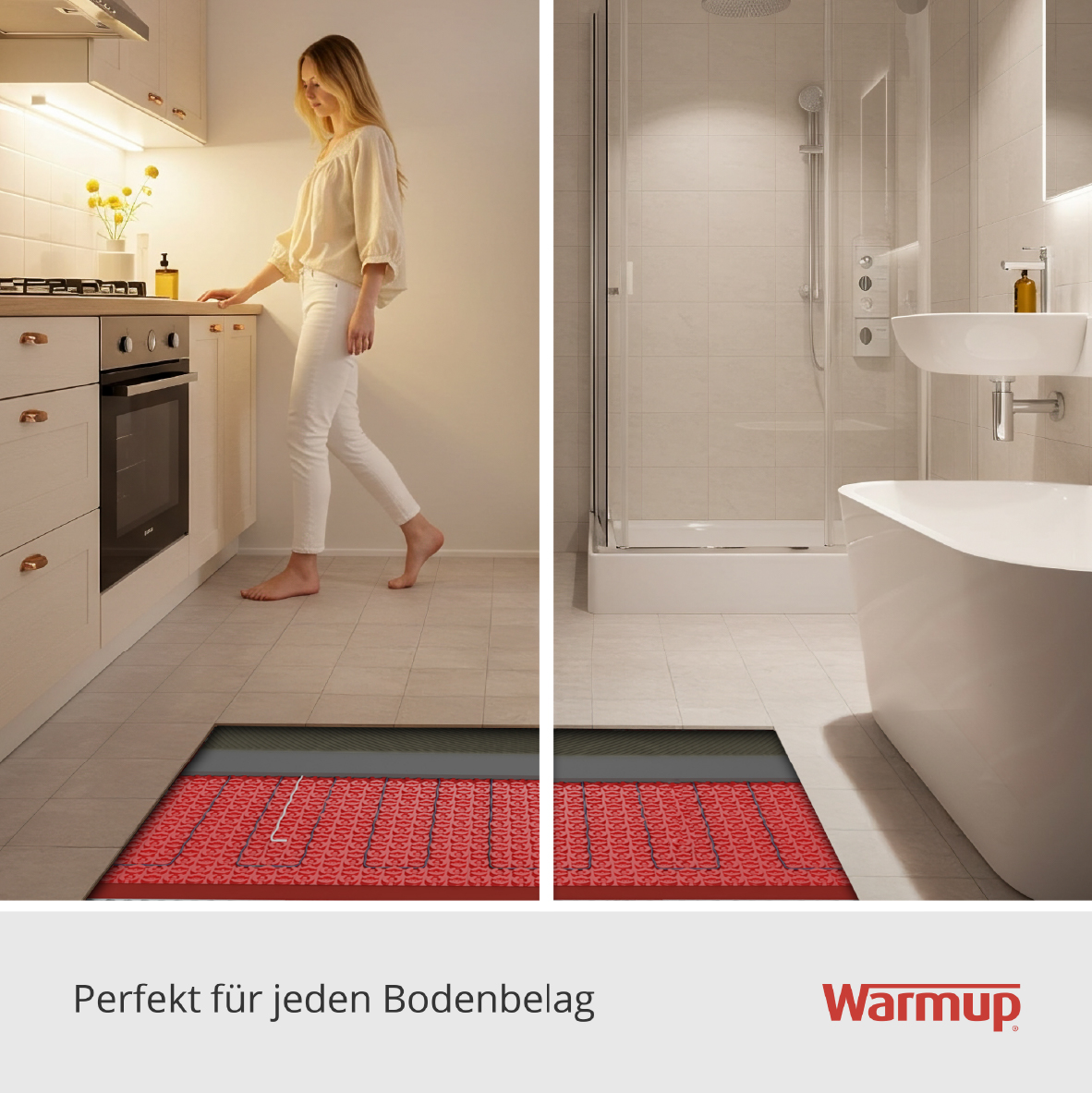 Ohne Text 3820050 Warmup DCM-PRO Heizleiter, 150 Watt, 1m², Länge 10.9m