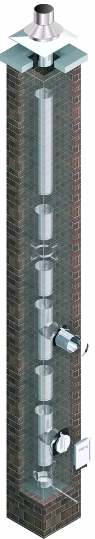 Einwandiger EW Fertigbausatz SkobInox D180 7 m von Skoberne Einwandiger EW Fertigbausatz SkobInox D180 7 m aus der Kategorie Edelstahl Abgassystem einwandig mit der Artikelnr. 670864