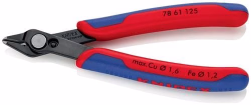 Elektronik-Seitenschneider Super-Knips® Länge 125mm Spezialwerkzeugstahl brüniert KNIPEX