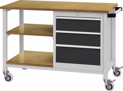 Werkbank, breedte 1200 x diepte 540 x hoogte 880 mm, beuken multiplex, uit de categorie "Werkbanken" met artikelnummer 9000426083