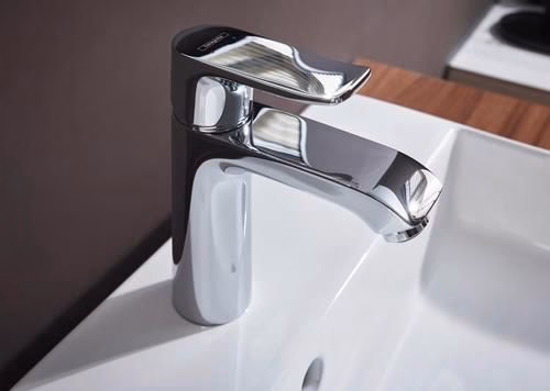 Hansgrohe Einhebel-Waschtischmischer METRIS 110 Nennweite 15 ComfortZone 110 mit Zugstangen-Ablaufgarnitur G 1 1/4 Zoll chrom