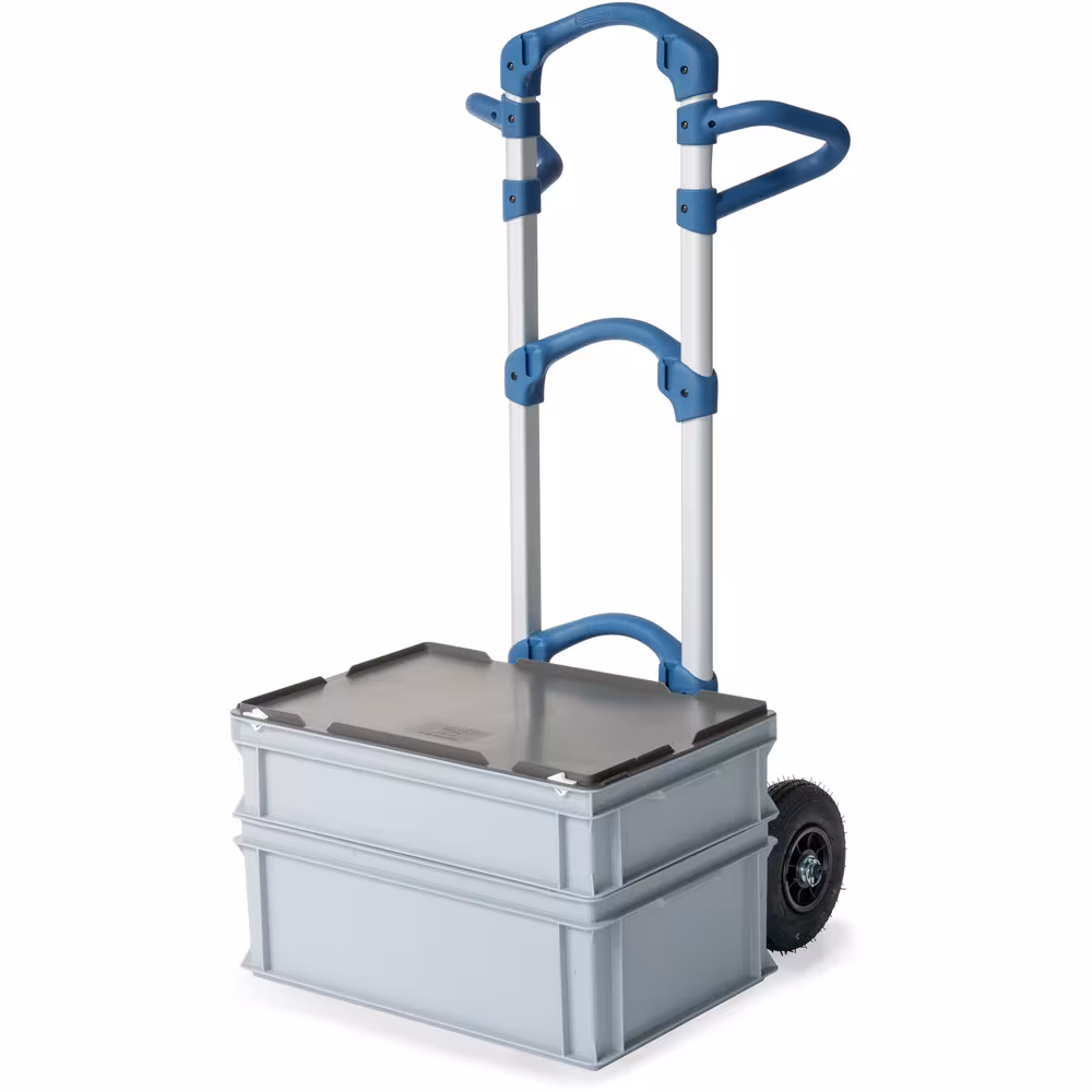 Weitere Ansicht des Artikels Alu-Kompaktkarre "Wuppi" Ergonomische Griffbügel Weitere Ansicht des Artikels Alu-Kompaktkarre "Wuppi" Ergonomische Griffbügel aus der Kategorie Transportsysteme