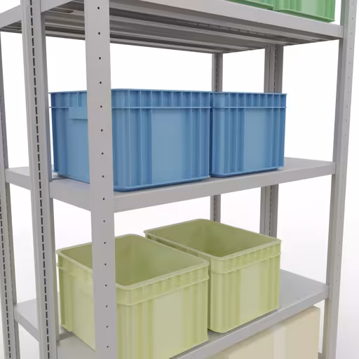 Grundregal, Doppelregal, Fachbodenregal Stecksystem MULTIplus250, 2000 x 1000 x (2x300) mm (HxBxT), 2x5 Fachböden, Längenriegel, RAL 7035 lichtgrau aus der Kategorie Doppelregale mit der GTIN 4004514270030 Grundregal, Doppelregal, Fachbodenregal Stecksystem MULTIplus250, 2000 x 1000 x (2x300) mm (HxBxT), 2x5 Fachböden, Längenriegel, RAL 7035 lichtgrau von der Marke Schulte Lagertechnik aus der Produktreihe Fachbodenregale