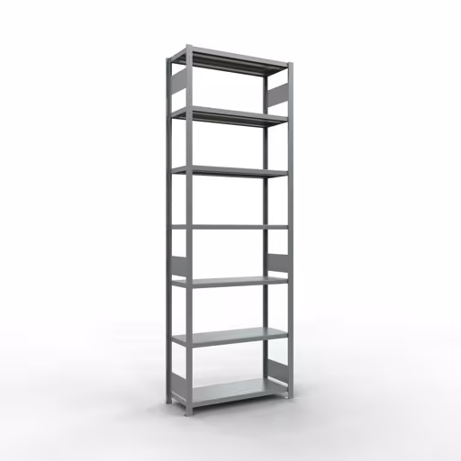 Grundregal, Fachbodenregal Stecksystem MULTIplus330, 3000 x 1000 x 400 mm (HxBxT), 7 Fachböden, Längenriegel, verzinkt von der Marke Schulte Lagertechnik Grundregal, Fachbodenregal Stecksystem MULTIplus330, 3000 x 1000 x 400 mm (HxBxT), 7 Fachböden, Längenriegel, verzinkt aus der Kategorie Grundregal mit der Artikelnummer 13942-LR