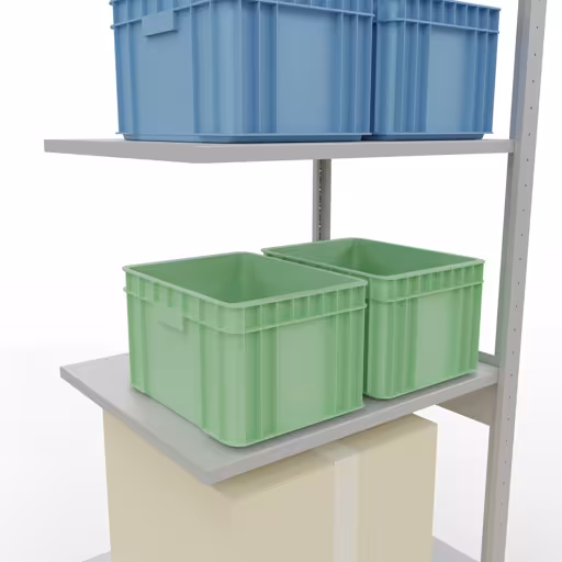 Anbauregal, Fachbodenregal Stecksystem MULTIplus150, 2500 x 750 x 600 mm (HxBxT), 6 Fachböden, Längenriegel, RAL 7035 lichtgrau mit der Artikelnr. 32666-75-LR Anbauregal, Fachbodenregal Stecksystem MULTIplus150, 2500 x 750 x 600 mm (HxBxT), 6 Fachböden, Längenriegel, RAL 7035 lichtgrau von Schulte Lagertechnik aus der Kategorie Stecksystem