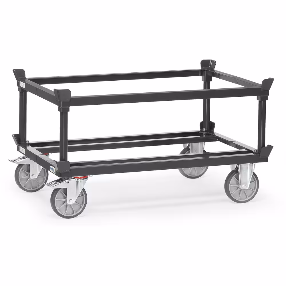 Zusatzbild des Artikels Aufsetzrahmen 22921-7016 für mit Fangecken, stabile Stützrohre mit Fußplatten, einsteckbar in Eckhülsen am Aufsetzrahmen Zusatzbild des Artikels Aufsetzrahmen 22921-7016 für mit Fangecken, stabile Stützrohre mit Fußplatten, einsteckbar in Eckhülsen am Aufsetzrahmen aus Paletten-Fahrgestelle