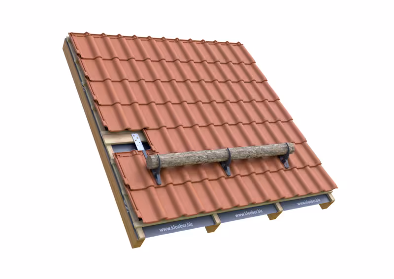 Trapac Universal Schneebalkenhalter Für Dachsteine, Dachziegel und Biber, zum Einhängen, braun (RAL 8019) aus der Kategorie Dachsicherheit mit der GTIN 4027822742464 Trapac Universal Schneebalkenhalter von der Marke Klöber aus der Kategorie Dachsicherheit