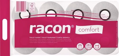 Toilettenpapier racon® 2-lagig 64 Rollen à 250 Blatt RACON aus der Kategorie Toilettenpapier mit der Teilenummer 9000469005