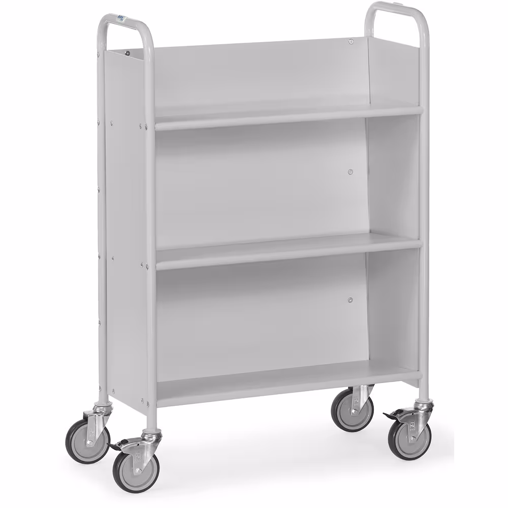 Bürowagen 4891 mit nach hinten geneigten Böden und Rückwand im rechten Winkel zum Boden von der Marke Fetra aus der Produktreihe Transportsysteme