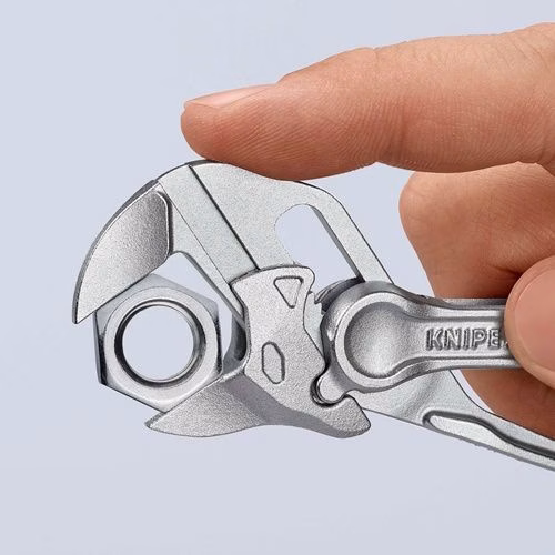 Zangenschlüssel XS Länge 100 mm Spannweite 21 mm verchromt aufgeprägte raue Oberfläche KNIPEX