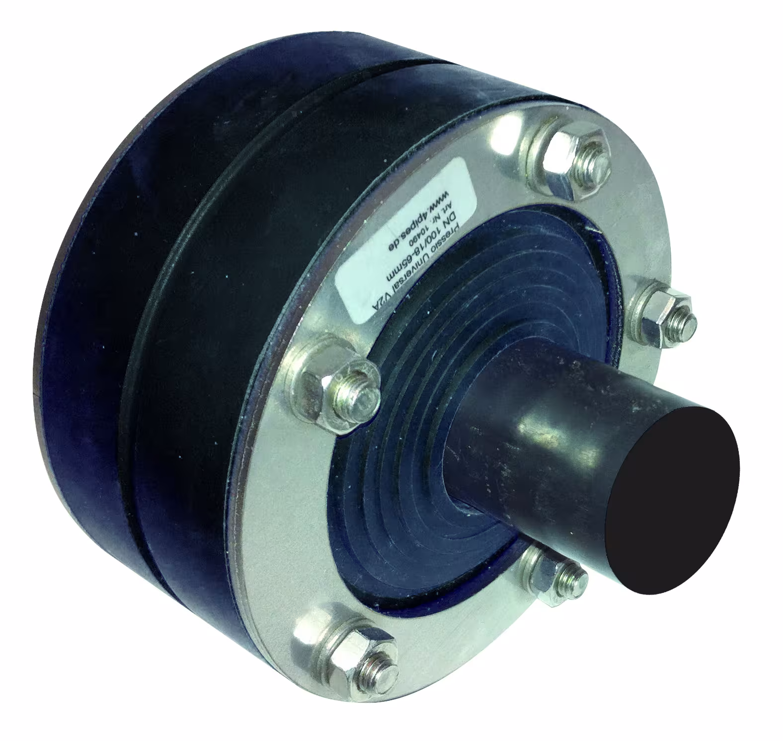 Pressio Universal Ringraumdichtung, 1x40mm EPDM Gummi, Druckplatten V2A, Schrauben V2A, Muttern V4A aus der Kategorie Ringraumdichtung