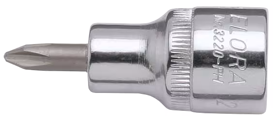 Schraubendreher-Einsatz 1/2", Kreuzschlitz, ELORA-3220-PH aus der Kategorie Steckschlüssel-Sortiment 1/2" mit der Artikelnr. 3220000042000