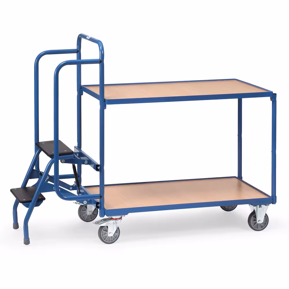 Kommissionierwagen 2105 Stahlrohr und Profilstahl geschweißt, pulverbeschichtet, 2 Böden aus Holzwerkstoffplatte von der Marke Fetra Kommissionierwagen 2105 Stahlrohr und Profilstahl geschweißt, pulverbeschichtet, 2 Böden aus Holzwerkstoffplatte aus der Kategorie Etagenwagen mit der Artikelnummer 2105