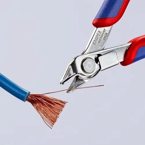 Detailbild 4052301 Elektronische zijsnijtang Super-Knips® INOX, lengte 125 mm, vorm 1, afschuining nee, gepolijst, KNIPEX