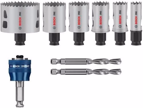 Lochsägen-Set PRO Multi Material PC Plus 9-teilig 19,25,30,35,40,68mm