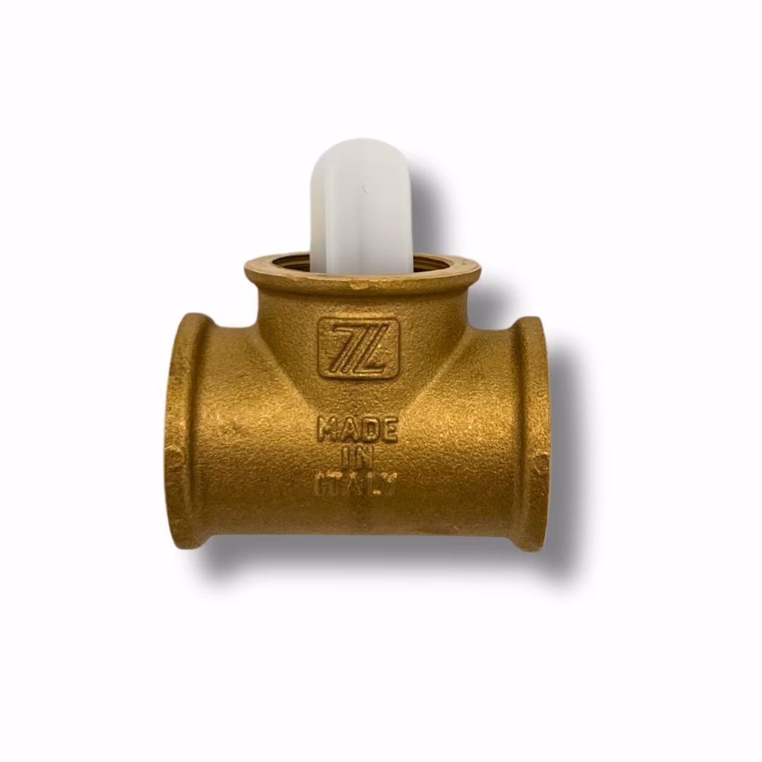 Zilio Durchströmtes Messing T-Stück 3/4" für Trinkwassergefäße aus der Kategorie Ausdehnungsgefäße mit der Artikelnr. MT20D, Bronze