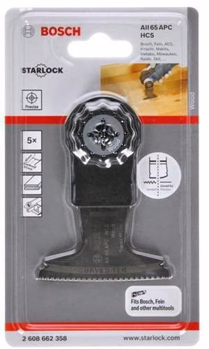 Tauchsägeblatt AII 65 APC Breite 65 mm Eintauchtiefe 40 mm Starlock 5er Packung 2608662358 BOSCH