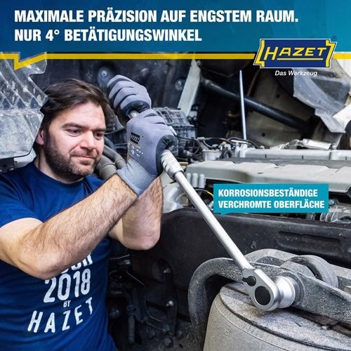 Detailbild 4129631 Teleskopknarre 916HPLG 1/2 ″ 90 Zähne Umschalthebel HAZET