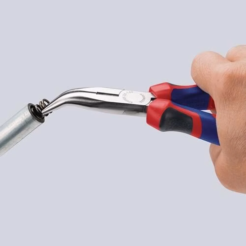 Flachrundzange Länge 160mm flachrund 40Grad gewinkelt Comfort-Griff KNIPEX