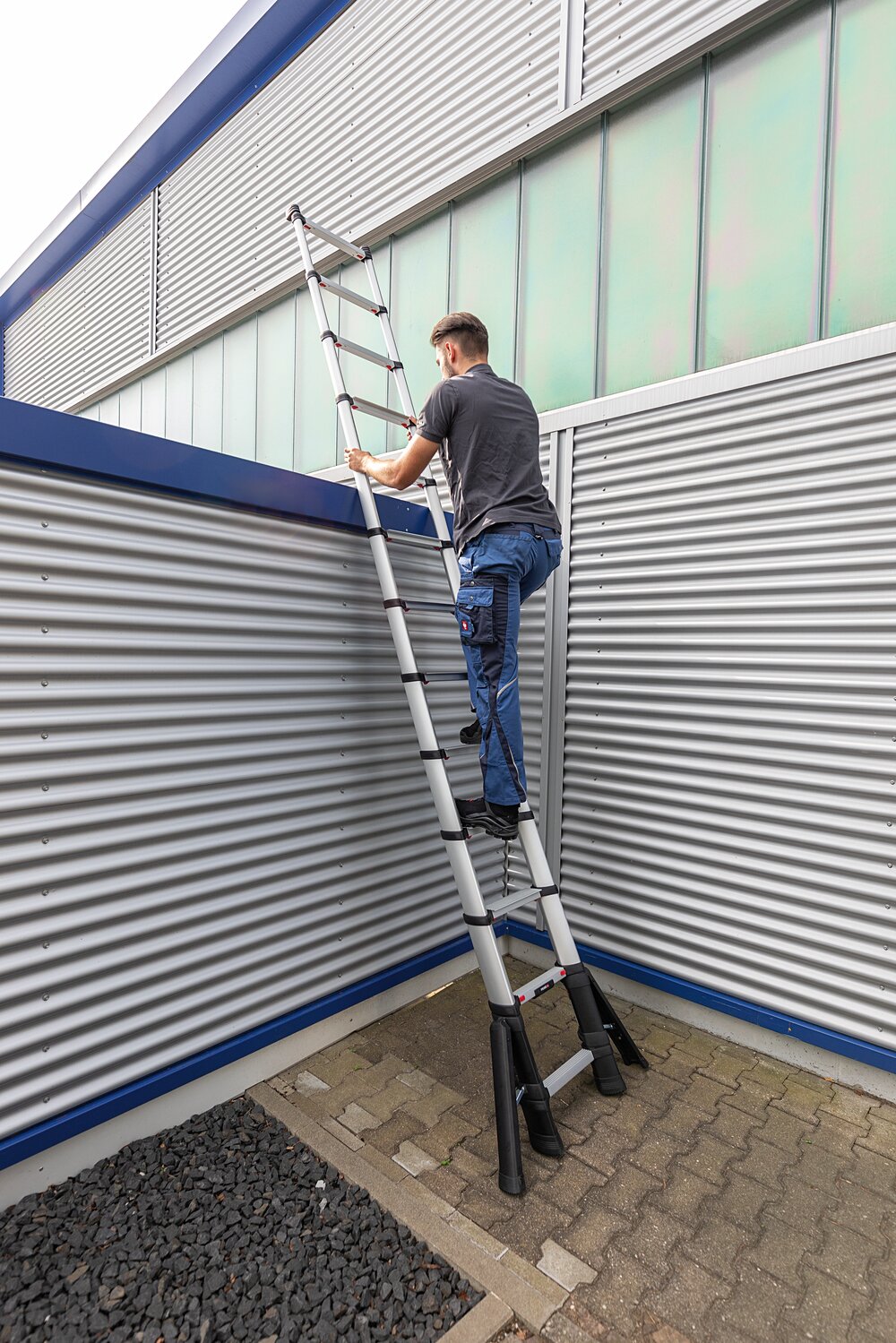 Munk Stufen-Teleskopleiter Prime Line 9 Stufen