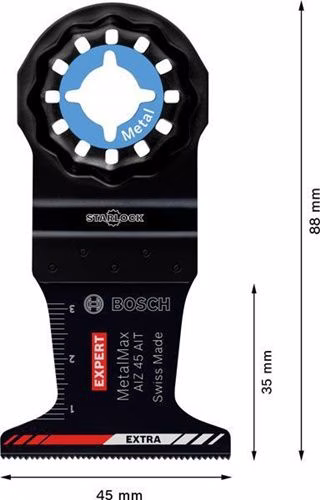 Tauchsägeblatt AIZ 45 AIT Breite 45 mm Eintauchtiefe 35 mm 1 Stück Starlock 2608900018 BOSCH
