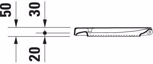 Technische Zeichnung 4002834 WC-Sitz mit SoftClose Scharniere Edelstahl, weiß Duravit