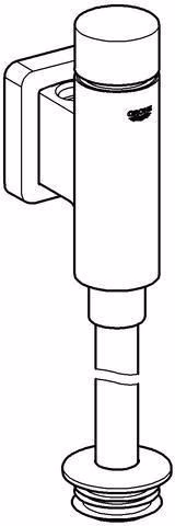 Urinal-Druckspüler Rondo für Urinal, DN 15 chrom integrierte Vorabsperrung GROHE
