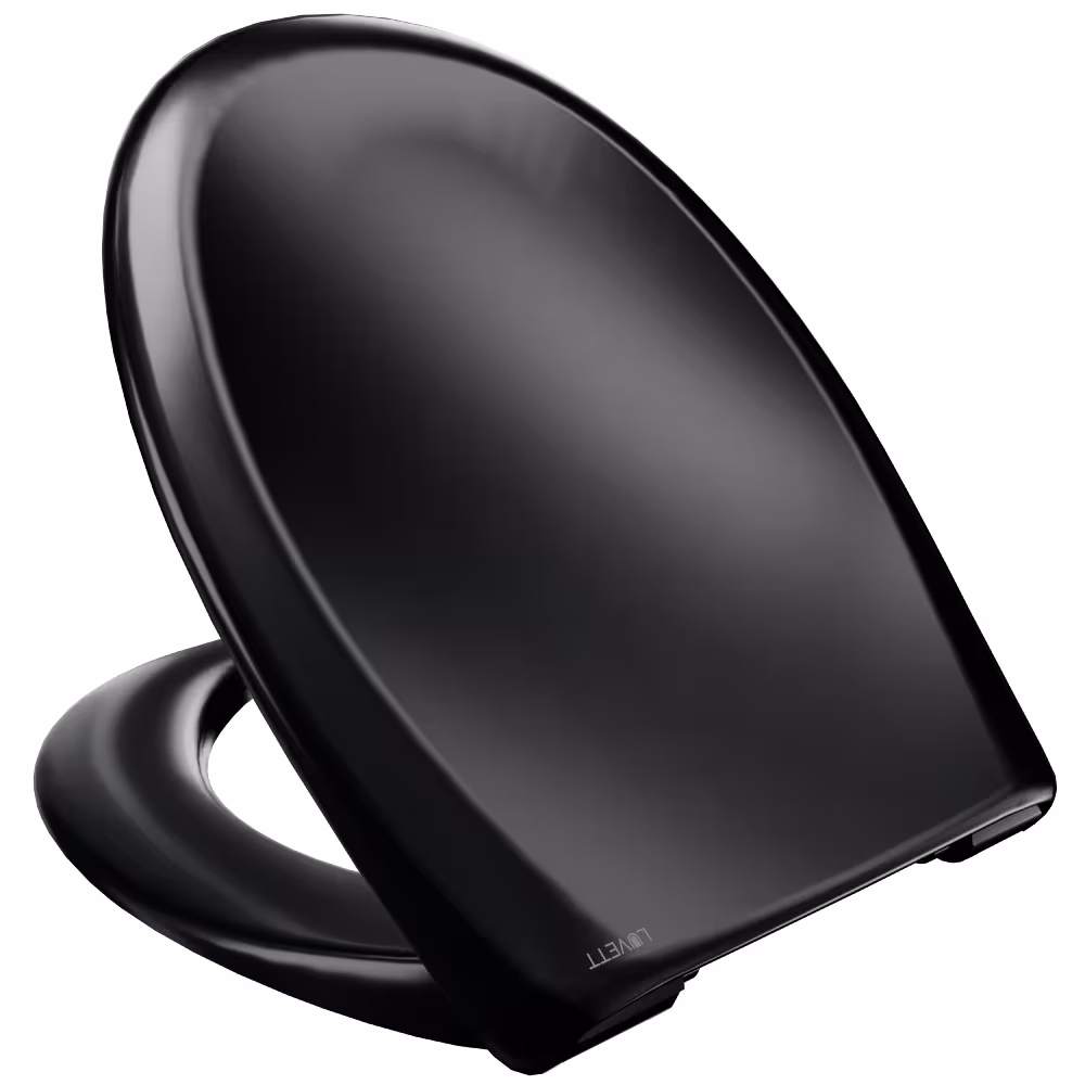 Abbildung Nr 6 des Artikels WC-Sitz C770 Schwarz oval mit Absenkautomatik aus der Produktgruppe Badkeramik von der Marke LUVETT