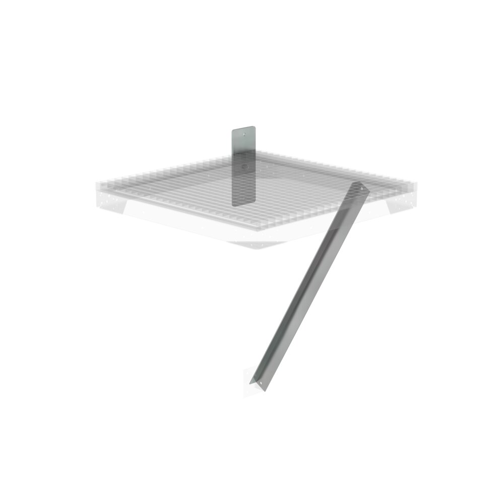 Munk Flanschplatte und Strebe für Ziegelmauerwerk, Tiefe 800mm von Günzburger Steigtechnik Munk Flanschplatte und Strebe für Erweiterungspodest aus der Kategorie Steigtechnik Zubehör & Ersatzteile mit der Artikelnr. 060954