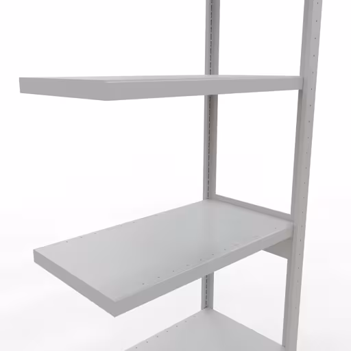 Abbildung Nr 15 des Artikels Anbauregal, Fachbodenregal Stecksystem MULTIplus250, 2500 x 750 x 400 mm (HxBxT), 6 Fachböden, Längenriegel, RAL 7035 lichtgrau aus der Produktgruppe Stecksystem von der Marke Schulte Lagertechnik