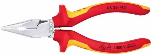 Spitzkombizange Länge 145mm Mehrkomponenten-Hülle verchromt VDE KNIPEX