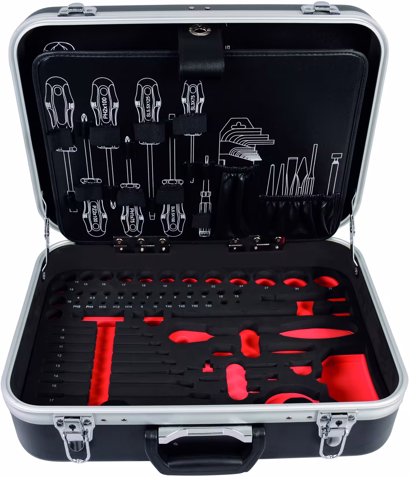 Produktgruppe proficraft Werkzeug-Koffer UNIVERSAL metrisch 6,3 + 12,5 2 Schlüssel zu Proficraftkoffer (8681-8685 + 4963-01) von der Marke PROJAHN aus der Kategorie Werkstattausstattung