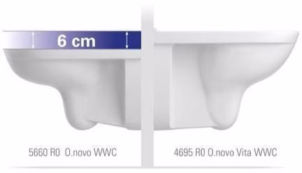 VILLEROY & BOCH Tiefspül-WC ViCare spülrandlos ViCare 360x595mm Oval Weiß Alpin
