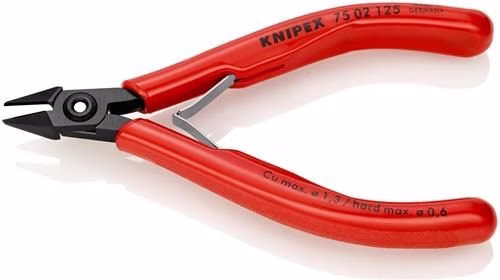 Elektronik-Seitenschneider Länge 125mm Form 0 Facette ja KNIPEX