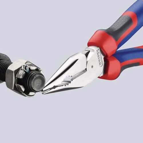 Spitzkombizange Länge 145mm poliert Comfort-Griff schwarz atramentiert KNIPEX