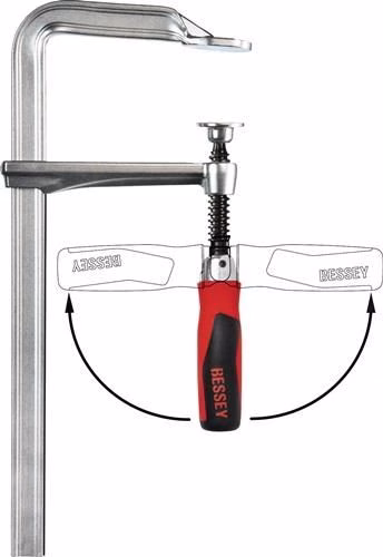 Ganzstahlschraubzwinge GZ-KG Spannweite 250 mm Ausladung 120 mm 2-K-Klappgriff BESSEY von der Marke Bessey Ganzstahlschraubzwinge GZ-KG 2-K-Klappgriff BESSEY aus der Kategorie Schraubstock & Zwingen mit der Teilenummer 4000831651
