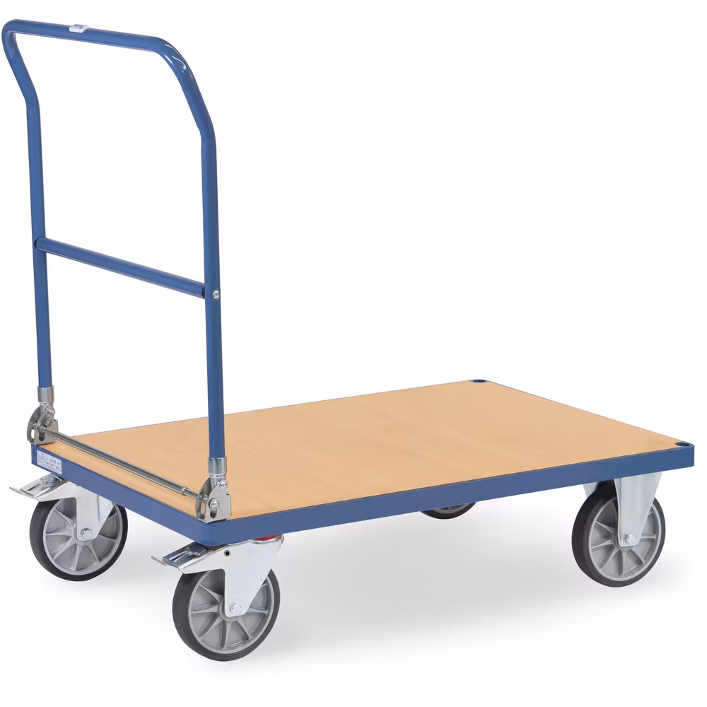 Klappwagen 2502-K Länge 1000 mm, Breite 700 mm aus der Kategorie Klappwagen mit der GTIN 4017976780023 Klappwagen Multi-Vario Klappwagen aus Stahlrohr und Profilstahl geschweißt, pulverbeschichtet brillantblau RAL 5007 von der Marke Fetra aus der Kategorie Klappwagen