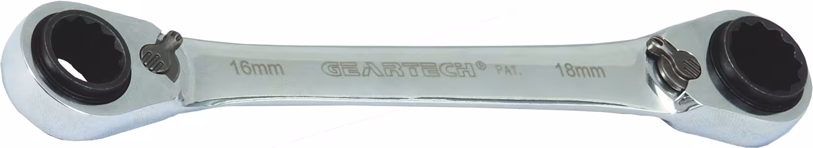 Clé à cliquet double anneau GearTech 4 en 1 métrique réversible, clé, réf. 390915